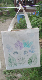 葉っぱのスタンプ